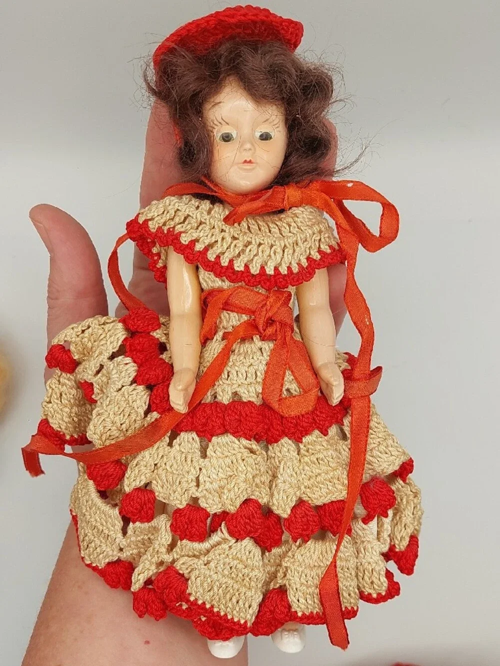 Small Lot 4 Vtg Dolls 1 Bisque 1 Virga Open To Offers More In Closet
